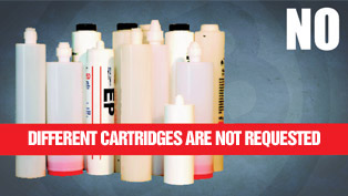 different cartridges are not requested